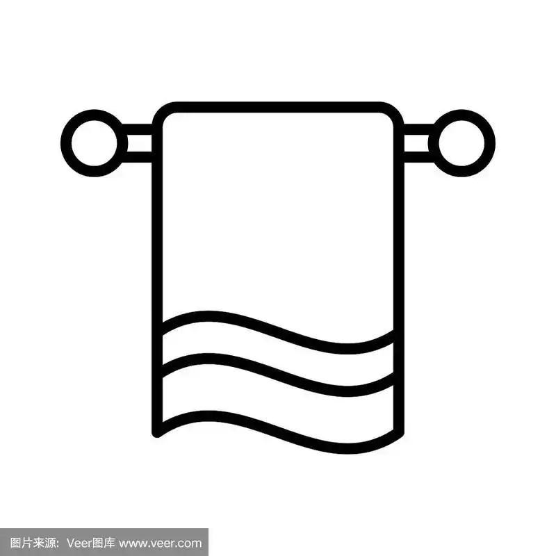 毛巾图标矢量设计模板