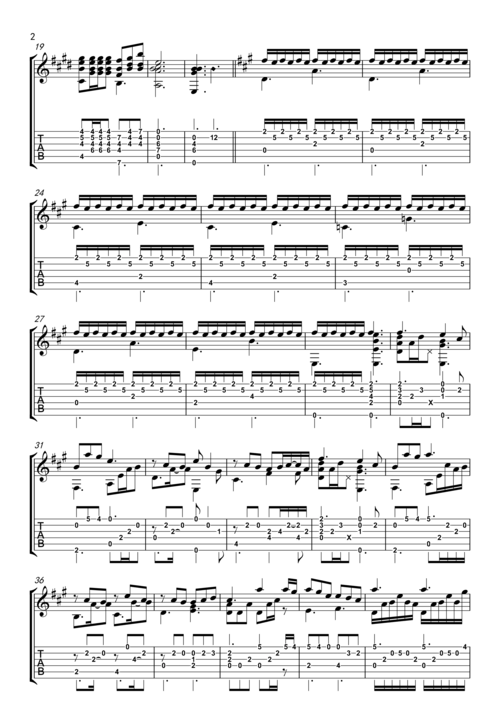 fallin(charlotte(夏洛特) 片尾曲)吉他谱(pdf谱,指弹,ost)_zhiend