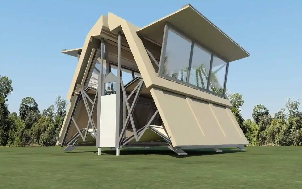 难怪马云说,未来的房子不值钱,全球首套"可折叠移动豪宅"问世