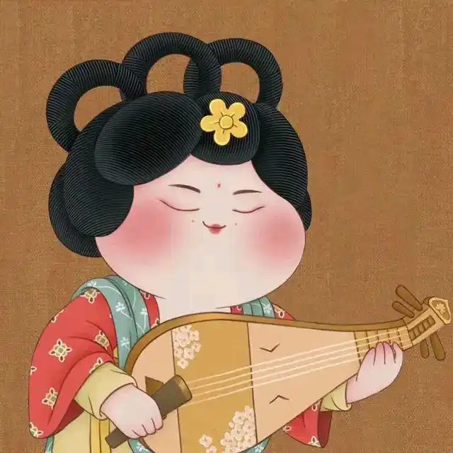q版大唐人物,古风头像,像极了新年吃多的你