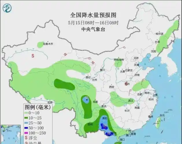 明日16号强降雨来袭,全国多地暴雨大暴雨分布情况揭秘!