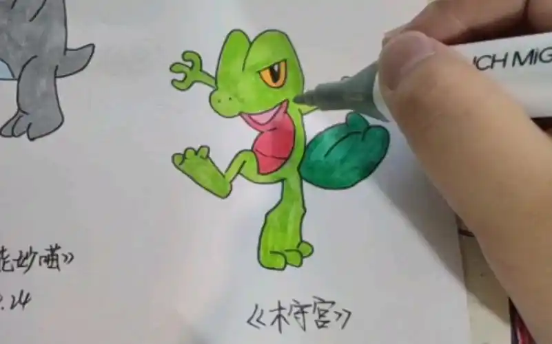 画渣画蜥蜴王幼体