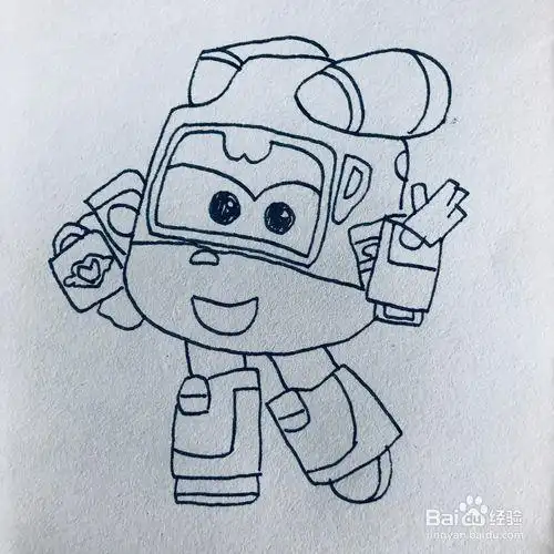 超级飞侠救援小爱卡通简笔画如何画