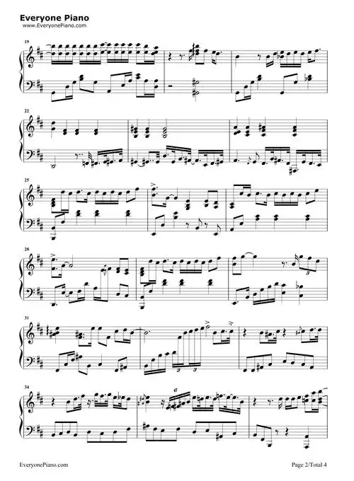 说散就散华丽版前任3再见前任片尾曲五线谱预览2