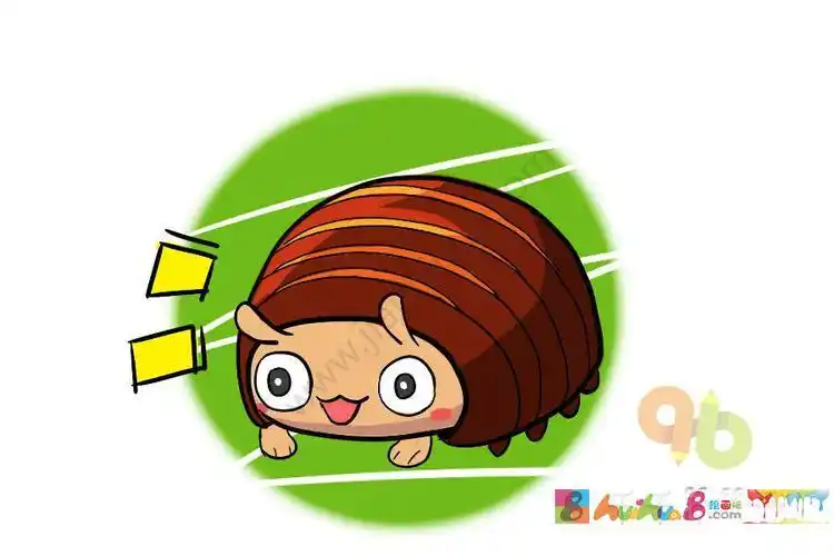 昆虫简笔画卡通彩色