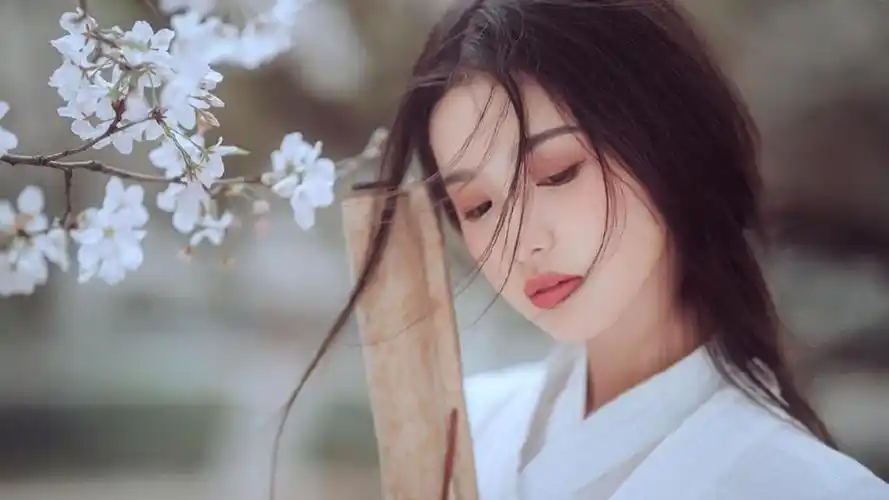 白衣古装美女古风写真 - tt98图片网