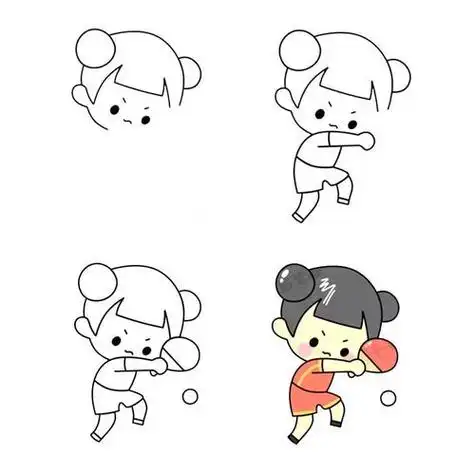 27个卡通人物的彩铅简笔画教程12星座简笔画动漫小女孩   人物简笔画