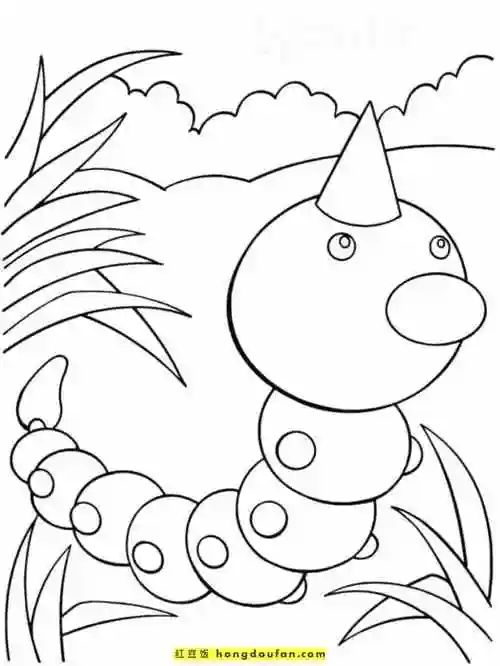 10张6到11岁最喜欢的昆虫卡通简笔画大全