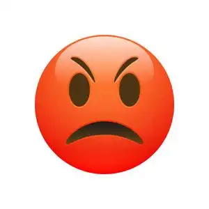 矢量 emoji 表情红怒悲脸照片