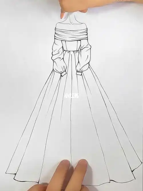 服饰民国时期简笔画民国风军大衣简笔画古代最美丽裙子怎么画裙子简笔