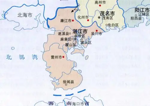 湛江市的配置堪称高配,土地面积全省第六,人口规模全省第五,地理位置